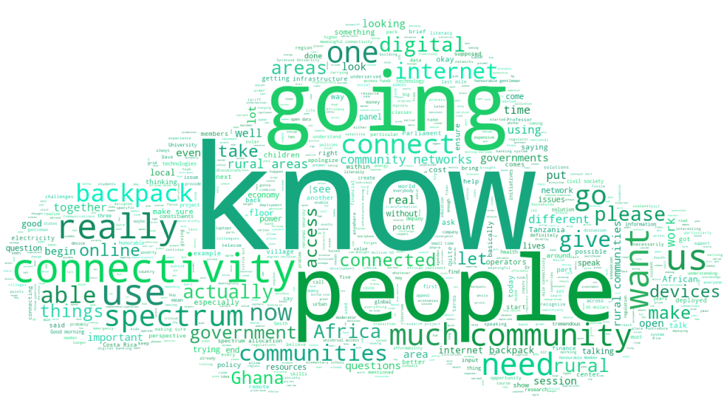 WS162 WORDCLOUD Rural Community Networks Electricity and Digital inclusion IGF2022