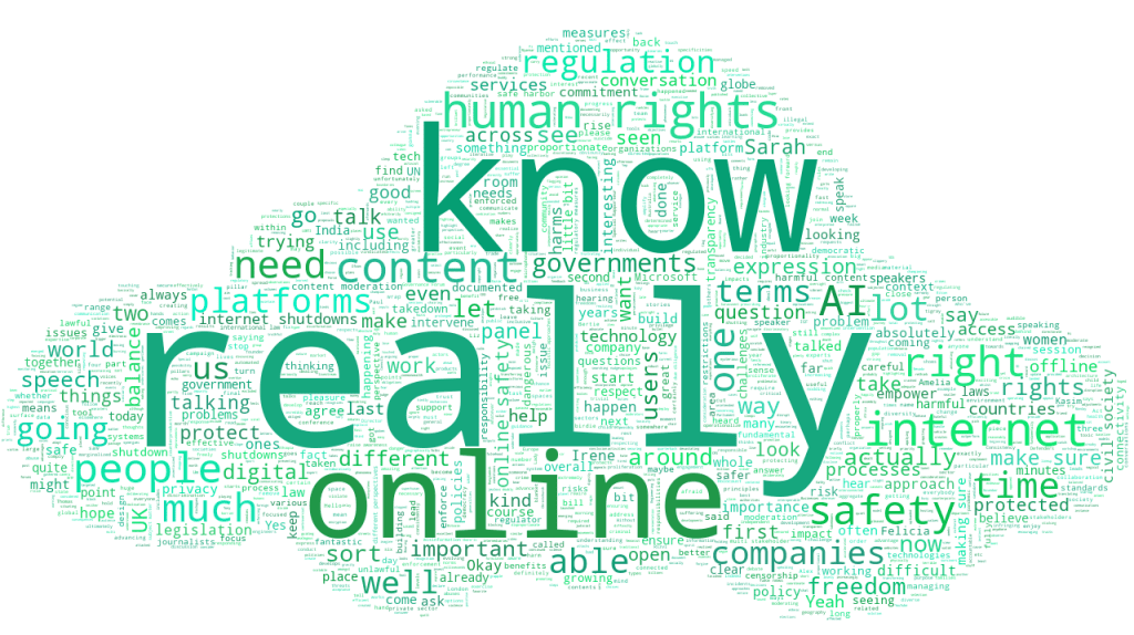 WS395 WORDCLOUD Creating safer internet IGF2022