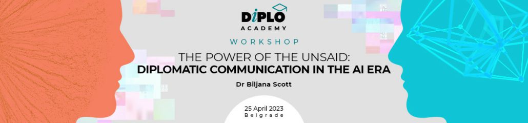 Workshop Diplomatic Communication in the AI Era 1200x280px