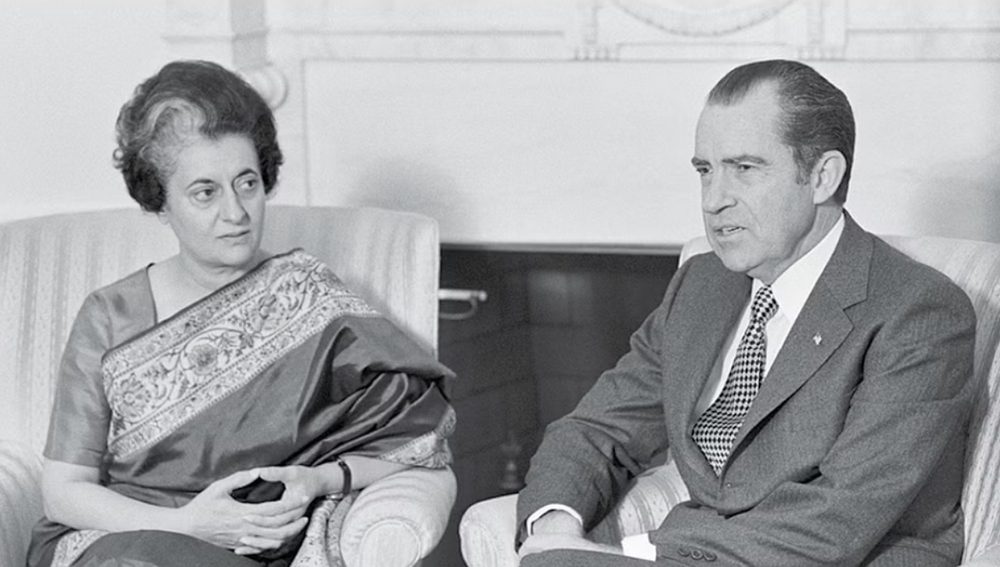 Prime Minister Indira Gandhi and US President Richard Nixon