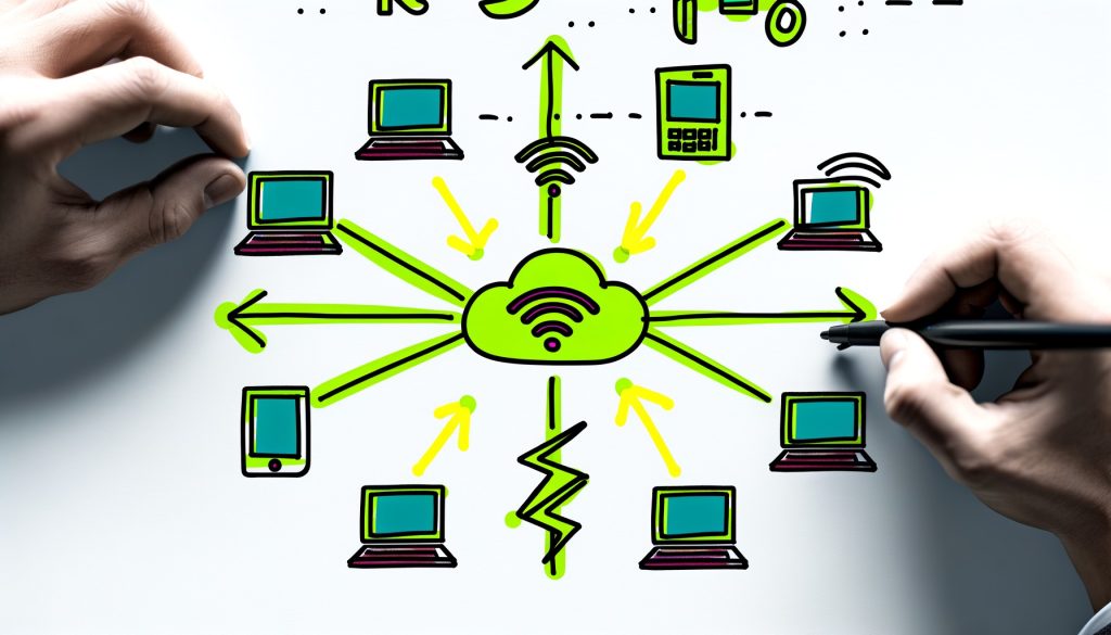  Network, Person, Green