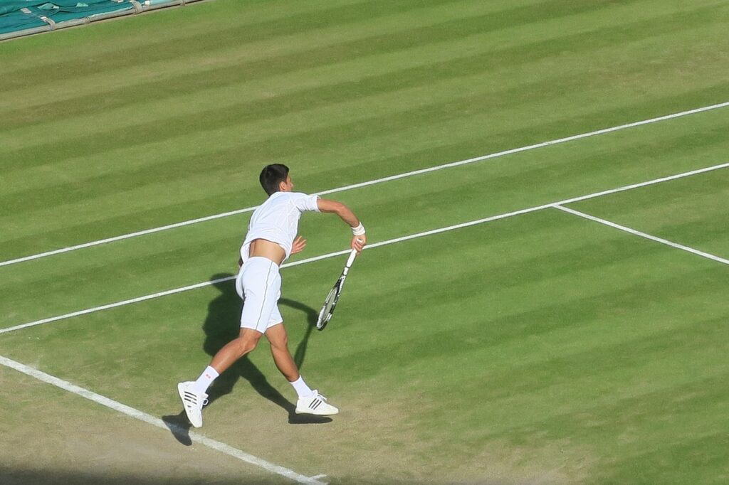  Person, Clothing, Footwear, Shoe, Playing Tennis, Racket, Sport, Tennis, Tennis Racket