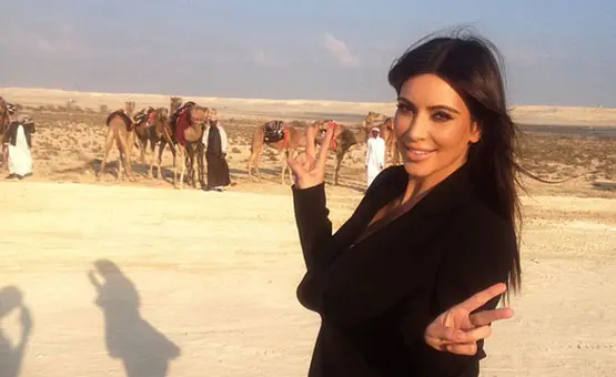 Who needs diplomats when you have Taylor Swift? 4 A photograph of Kim Kardashian in a desert