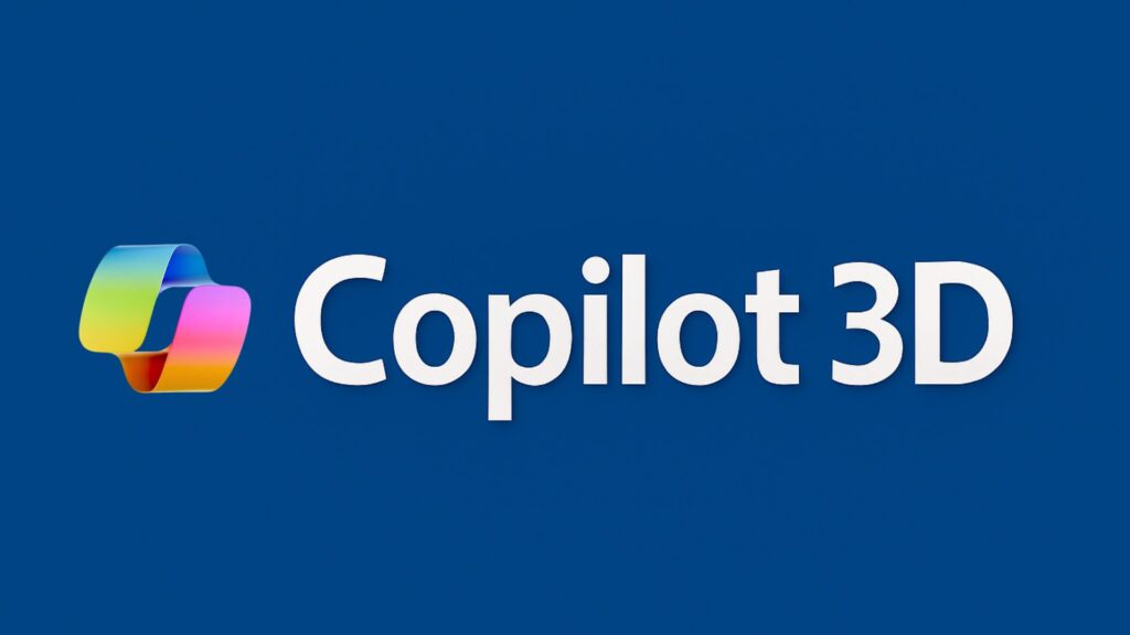 Microsoft, Copilot 3D, modelling, Image-to-3D tools