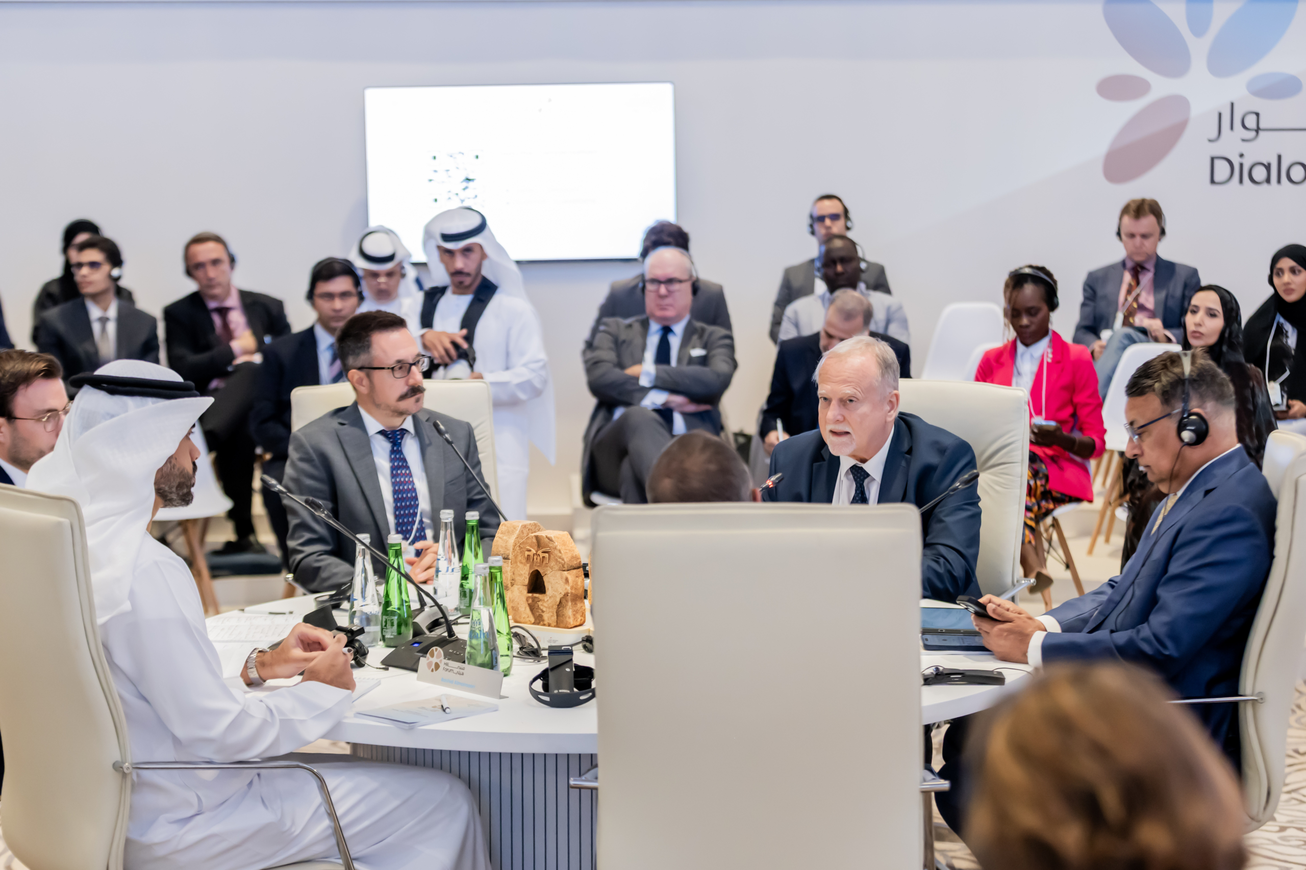 358A4846 People, Person, Adult, Female, Woman, Accessories, Formal Wear, Tie, Electronics, Headphones, Male, Man, Crowd, Glasses, Clothing, Hat, Electrical Device, Microphone, Mobile Phone, Phone, Chair, Furniture, Pen, Executive, Computer, Laptop, Pc, Audience, Jeff Pevar, David Quantick, Abdullah bin Nasser bin Khalifa Al Thani, Ashish Chauhan, Pierre Trudeau, Richard Mastracchio, Saviour Kasukuwere, Michael Špaček, Shon Greenblatt