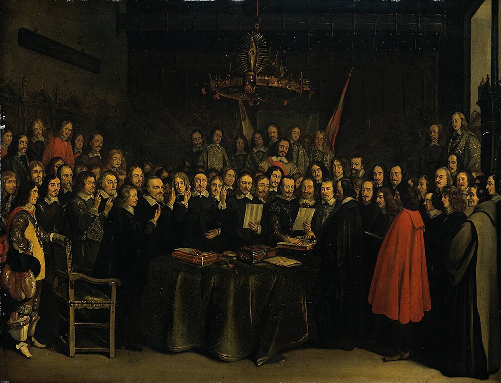 How globalisation changes the role of borders 1 The image shows the painting The Ratification of the Treaty of Münster by Gerard Terborch