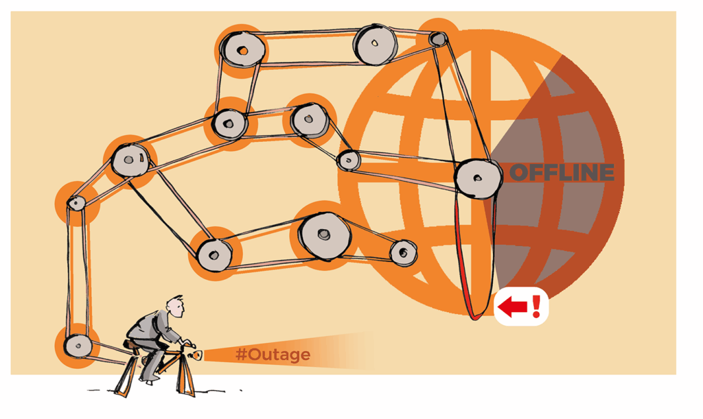 Weekly #235 Beyond the blip: What the AWS outage reveals about cloud resilience 2  Person, Device, Grass, Lawn, Lawn Mower, Plant, Tool, machine, Wheel, Network, Face, Head