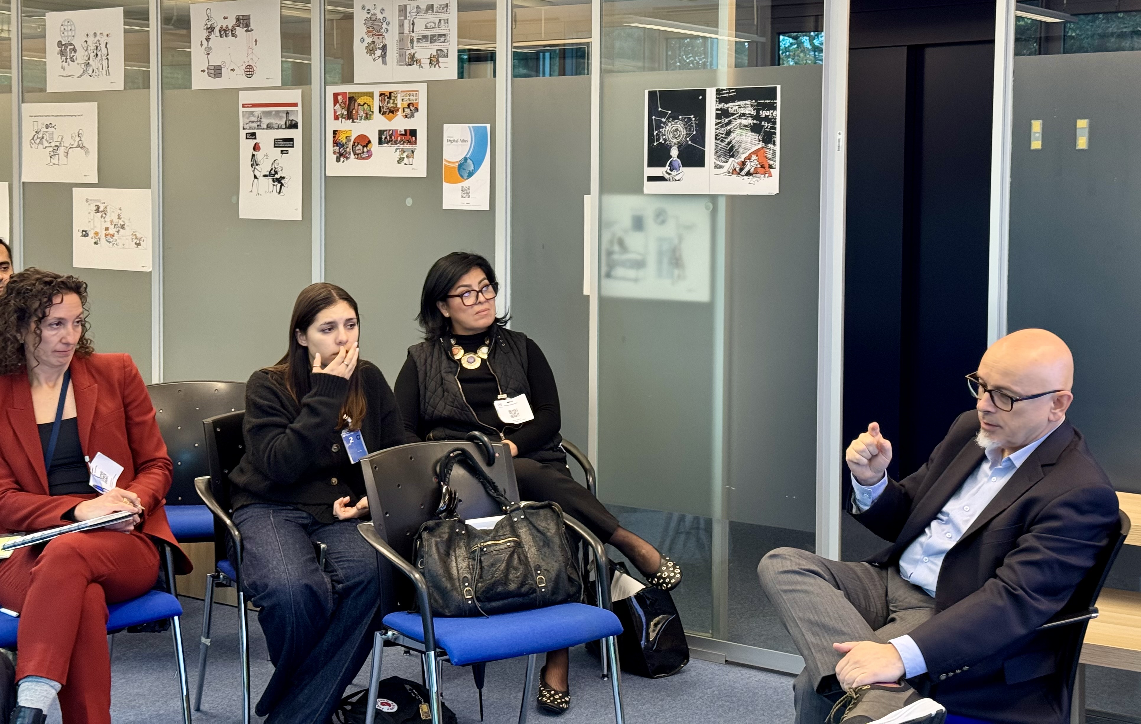 IMG_4133 Adult, Female, Person, Woman, Accessories, Bag, Handbag, Male, Man, Chair, Furniture, Glasses, Clothing, Footwear, Shoe, Jewelry, Necklace, Conversation, People, Indoors, Crowd, Face, Head