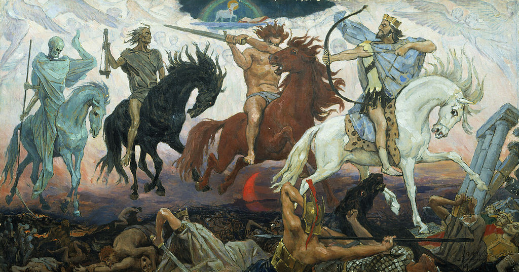 The 'Limits of Growth' report: 40 years later I 1 The image shows the painting The Four Horsemen of the Apocalypse by Victor Mikhailovich Vasnetsov