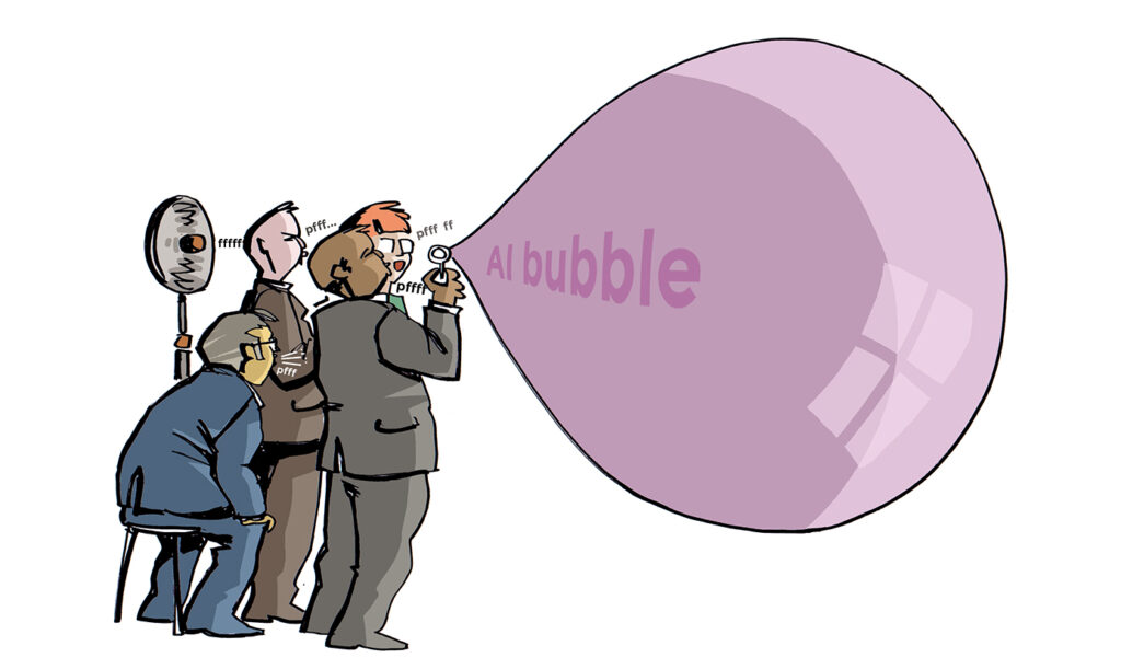 Digital Watch newsletter – Issue 105 – November 2025 1 Balloon, Book, Comics, Publication, Person, Adult, Male, Man, Face, Head