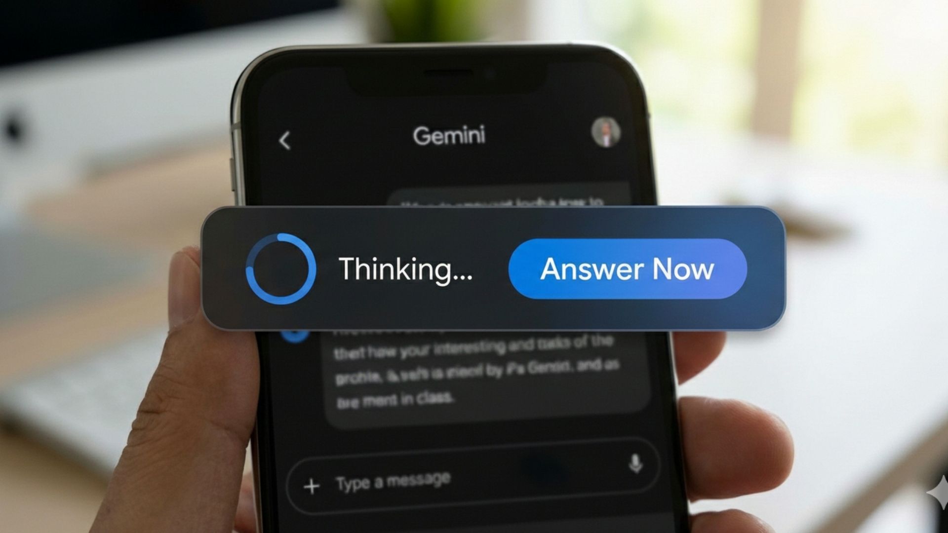 Gemini introduces Answer Now button for faster AI replies