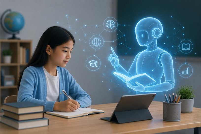 Why digital literacy is becoming a strategic necessity in the AI era 4 Female, Girl, Person, Teen, Pen, Head, Computer, Electronics, Laptop, Pc, Face, Writing, Ylona Garcia