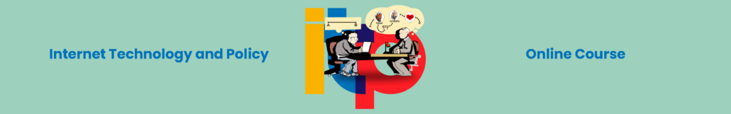Website banner advertising the Internet Technology and Policy Online Course from Diplo