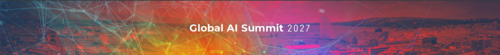 A website banner with the text Global AI Summit 2027
